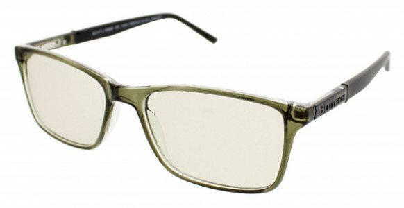 BluTech HIGH PROFILE Eyeglasses, Olive Laminate