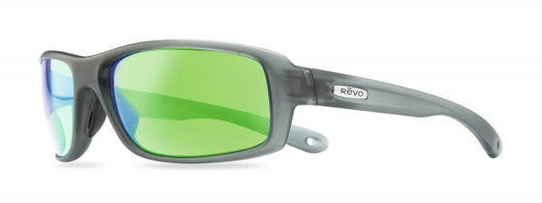 Revo CONVERGE Sunglasses, Matte Grey Crystal (Lens: Green Water)