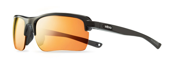 Revo CRUX C Sunglasses, Matte Black (Lens: Solar Orange)
