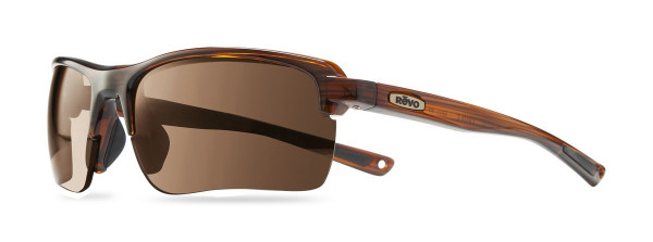 Revo CRUX C Sunglasses, Brown Woodgrain (Lens: Terra)