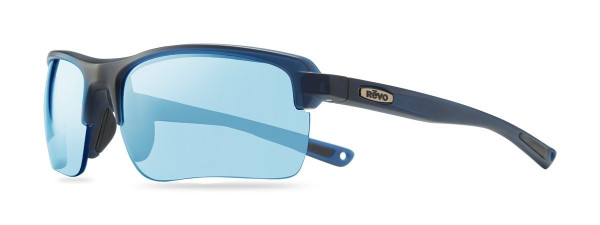 Revo CRUX C Sunglasses, Matte Navy Crystal (Lens: Blue Water)