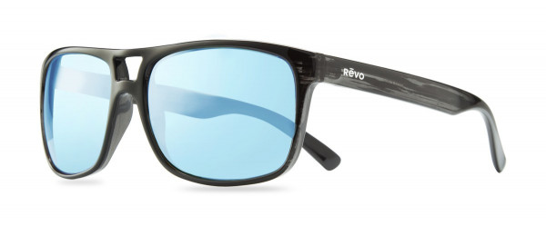 Revo HOLSBY Sunglasses, Black Woodgrain (Lens: Blue Water)