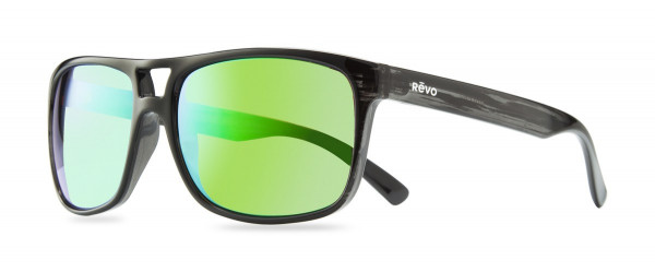 Revo HOLSBY Sunglasses, Black Woodgrain (Lens: Green Water)