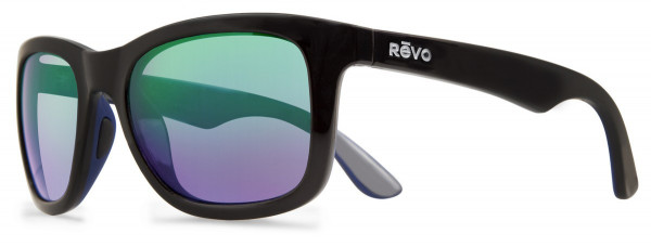 Revo HUDDIE Sunglasses, Matte Black (Lens: Green Water)