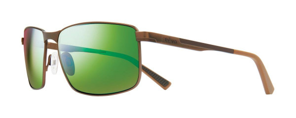 Revo KNOX Sunglasses, Brown (Lens: Green Water)