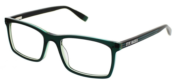 Steve Madden RAILLROAD Eyeglasses, Green Laminate