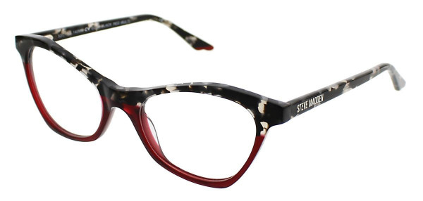 Steve Madden EDJJI Eyeglasses, Black Red Multi