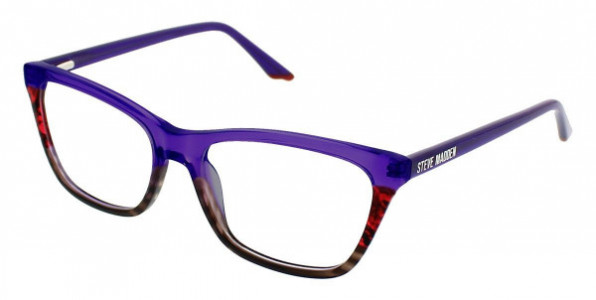 Steve Madden FANTASSIA Eyeglasses, Purple Horn Fade