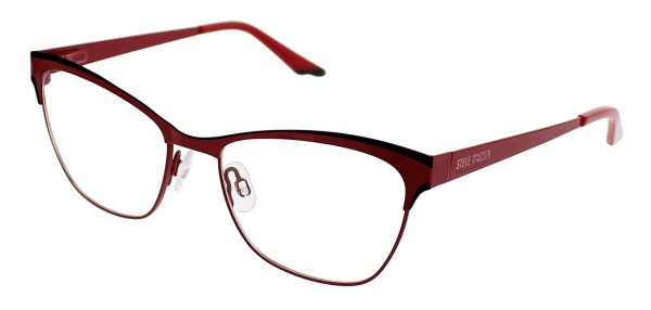 Steve Madden SAASHA Eyeglasses, Red Black