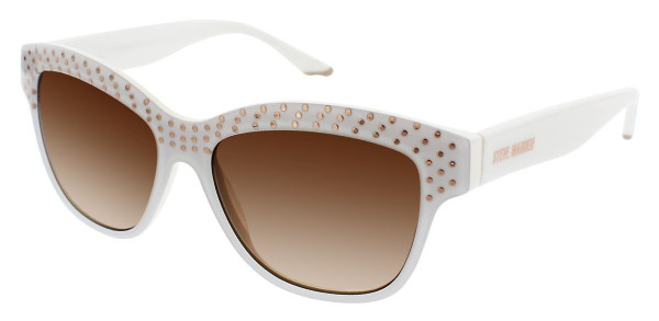 Steve Madden DOTZ Sunglasses, White