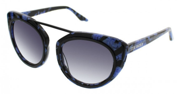 Steve Madden JAZZI Sunglasses, Blue Tortoise