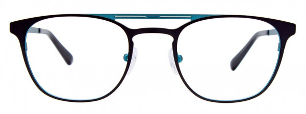 CHILL C7005 Eyeglasses, 090 - Matt Black & Teal