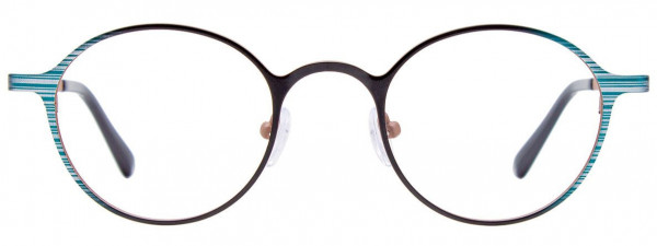 CHILL C7001 Eyeglasses, 060 - Shiny Dark Aqua & Grey & Black & Light Brown