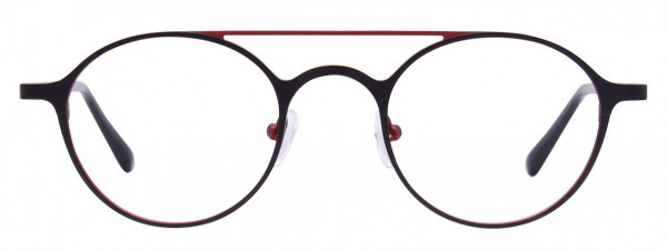 CHILL C7000 Eyeglasses, 090 - Matt Black & Burgundy