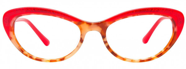 Paradox P5044 Eyeglasses, 030 - Red & Demi Brown
