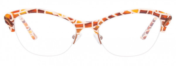 Paradox P5043 Eyeglasses, 010 - Brown & White
