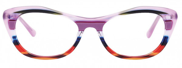 Paradox P5037 Eyeglasses, 080 - Crystal Lilac & Blue & Red & Green