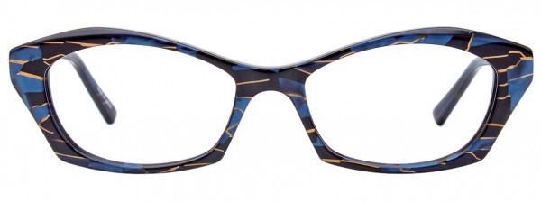 Paradox P5034 Eyeglasses, 090 - Black & Blue & Gold
