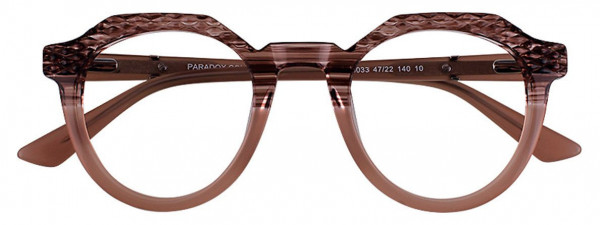 Paradox P5033 Eyeglasses, 010 - Brown Crystal & Light Brown