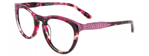 Paradox P5015 Eyeglasses, 030 - Marbled Red & Pink/Shiny Pink