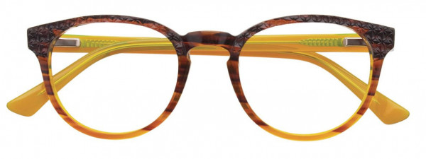 Paradox P5006 Eyeglasses, 010 - Brown Marbled & Yellow