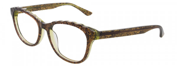 Paradox P5005 Eyeglasses, 010 - Crystal brown & crystal olive