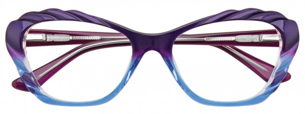 Paradox P5001 Eyeglasses, 080 - Violet & Light Blue & Crystal