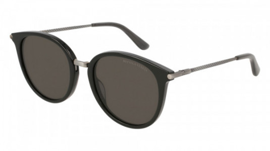 Bottega Veneta BV0169S Sunglasses, 001 - BLACK with GREY temples and GREY lenses