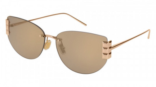 Boucheron BC0052S Sunglasses, 002 - GOLD with BROWN lenses