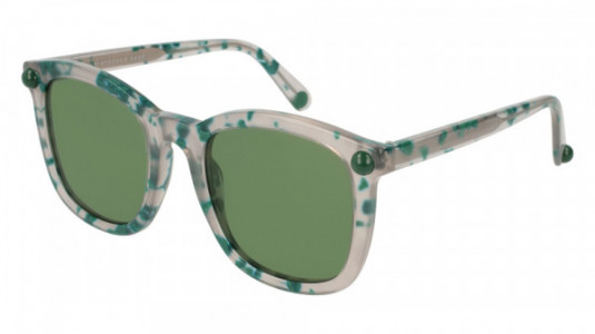 Christopher Kane CK0019S Sunglasses, 001 - HAVANA with GREEN lenses
