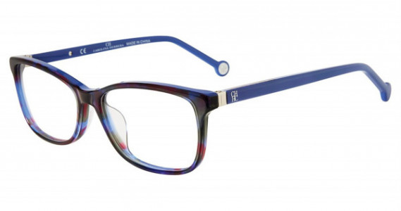 Carolina Herrera VHE732K Eyeglasses, Blue Tortoise 07QM