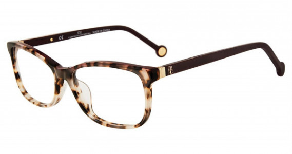 Carolina Herrera VHE732K Eyeglasses, Pink Tortoise 0M65
