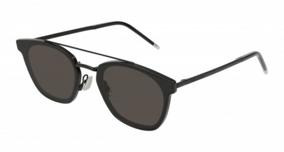 Saint Laurent SL 28 METAL Sunglasses, 001 - BLACK with GREY lenses