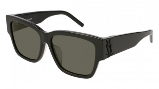 Saint Laurent SL M21/F Sunglasses, 001 - BLACK with GREY lenses