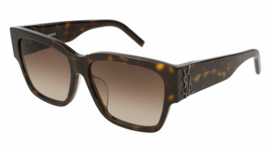 Saint Laurent SL M21/F Sunglasses, 002 - HAVANA with BROWN lenses
