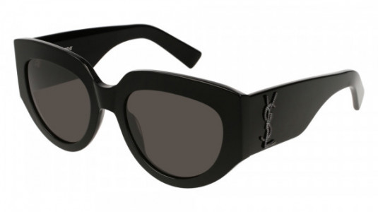 Saint Laurent SL M26 ROPE Sunglasses, 002 - BLACK with GREY lenses