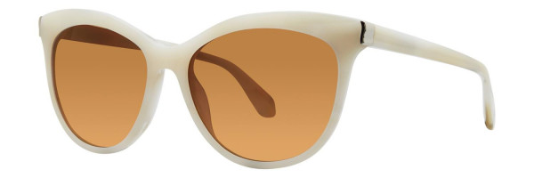 Zac Posen Elyse Sunglasses, White Horn