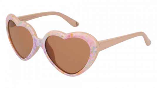 Stella McCartney SK0037S Sunglasses, 001 - MULTICOLOR with PINK temples and BROWN lenses