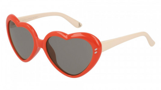 Stella McCartney SK0037S Sunglasses, 002 - ORANGE with IVORY temples and GREY lenses