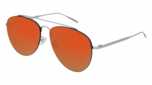Tomas Maier TM0048S Sunglasses, 004 - SILVER with RED lenses