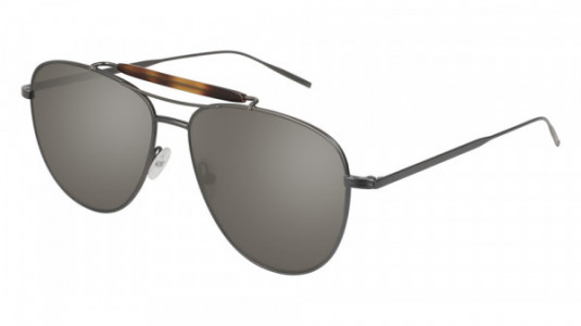 Tomas Maier TM0051S Sunglasses, 004 - RUTHENIUM with SILVER lenses