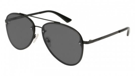 McQ MQ0136S Sunglasses, 001 - BLACK with GREY lenses