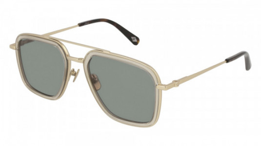 Brioni BR0040S Sunglasses, 002 - HAVANA with GOLD temples and GREY lenses