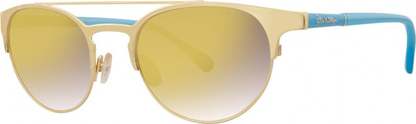 Lilly Pulitzer Kerri Sunglasses, Gold
