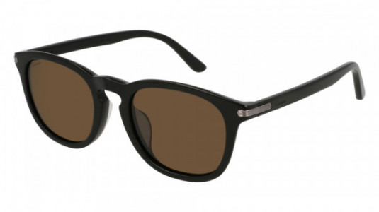 Cartier CT0011SA Sunglasses, 004 - BLACK with BROWN lenses