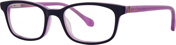 Lilly Pulitzer Girls Dossie Eyeglasses, Navy Lilac