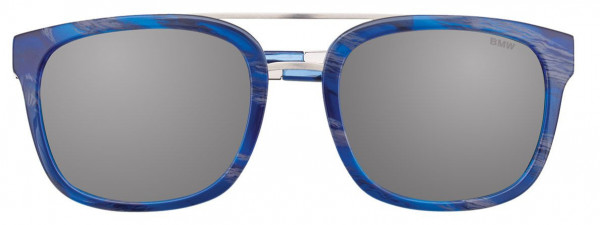 BMW Eyewear B6533 Sunglasses, 050 - Blue Marbled & Steel