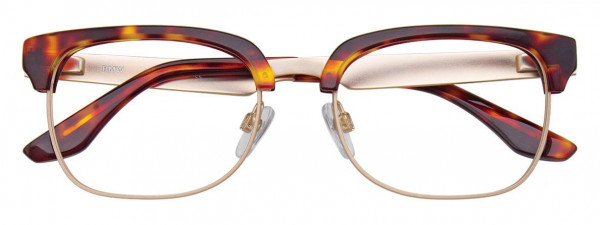 BMW Eyewear B6052 Eyeglasses, 010 - Demi Amber & Gold