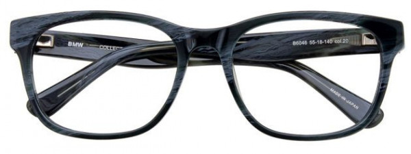 BMW Eyewear B6046 Eyeglasses, 010 - Dark Brown Marbled