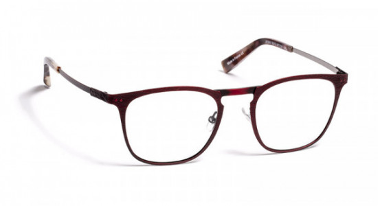 J.F. Rey JF2801 Eyeglasses, BRUSHED RED / SILVER (3013)